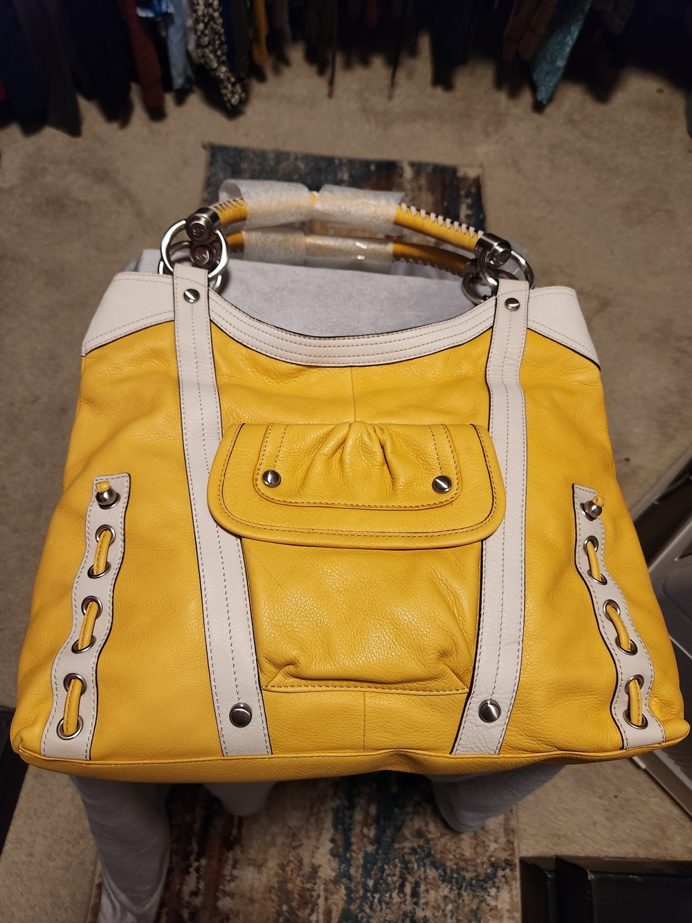 #BACK TO SCHOOL# B Makowsky Leather Tote Handbag - Stylish Women's Shoulder Bag